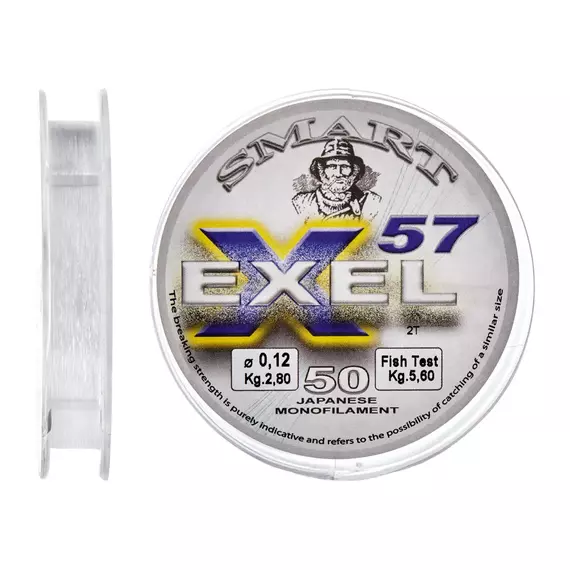 Волосінь Smart Exel 57 50m 0.22mm 6.8kg, Диаметр: 0.22mm, Размотка: 50m, фото 